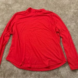 Gloria Vanderbilt Scarlet Red Long Sleeve Top